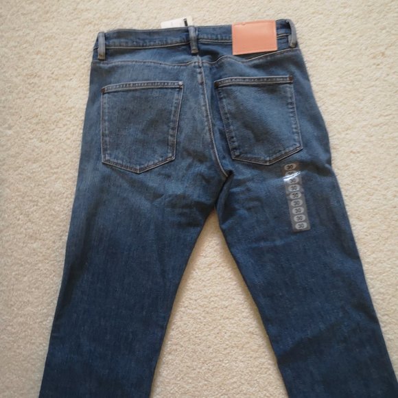 Acne Studios Men's Max Slim-fit Jeans in Mid Blue, 30x32 - Picture 4 of 8